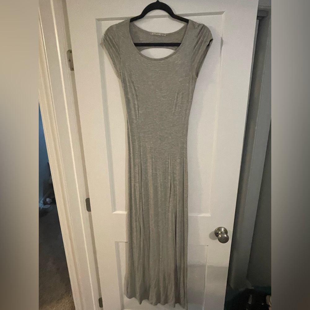 Comfortable Gray Maxi Dress